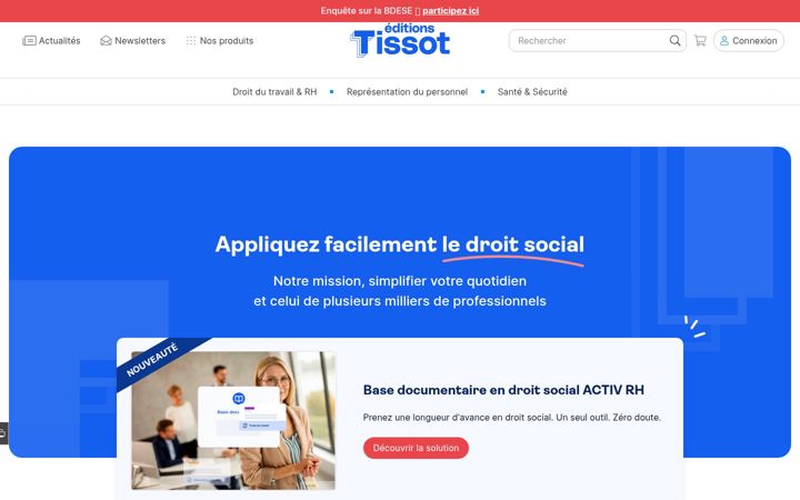 Screenshot of editions-tissot.fr
