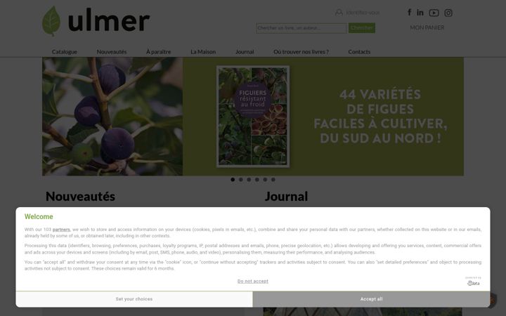 Skjámynd af editions-ulmer.fr