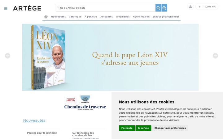 Skjámynd af editionsartege.fr