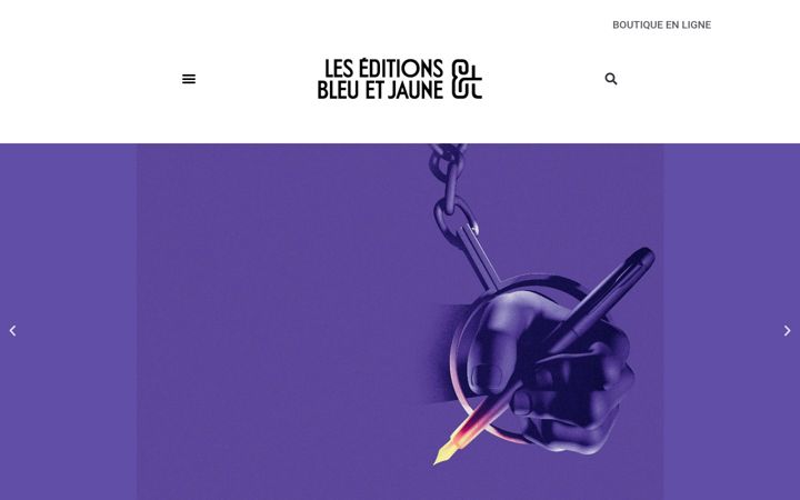 Screenshot of editionsbleuetjaune.fr