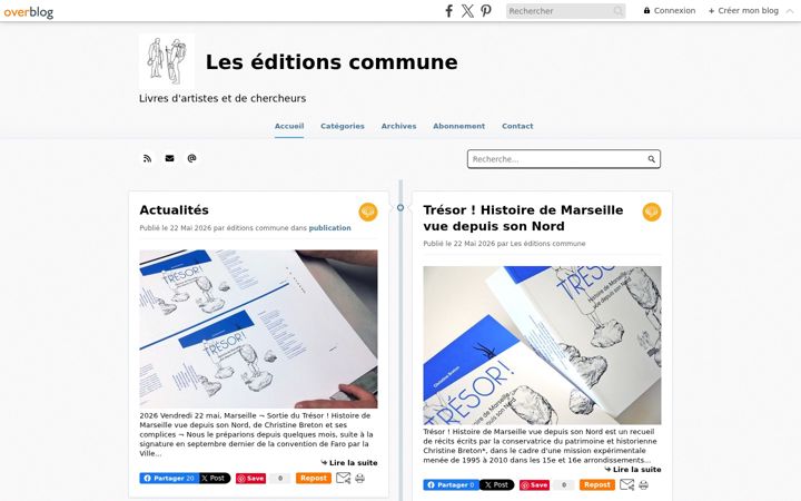Screenshot of editionscommune.org