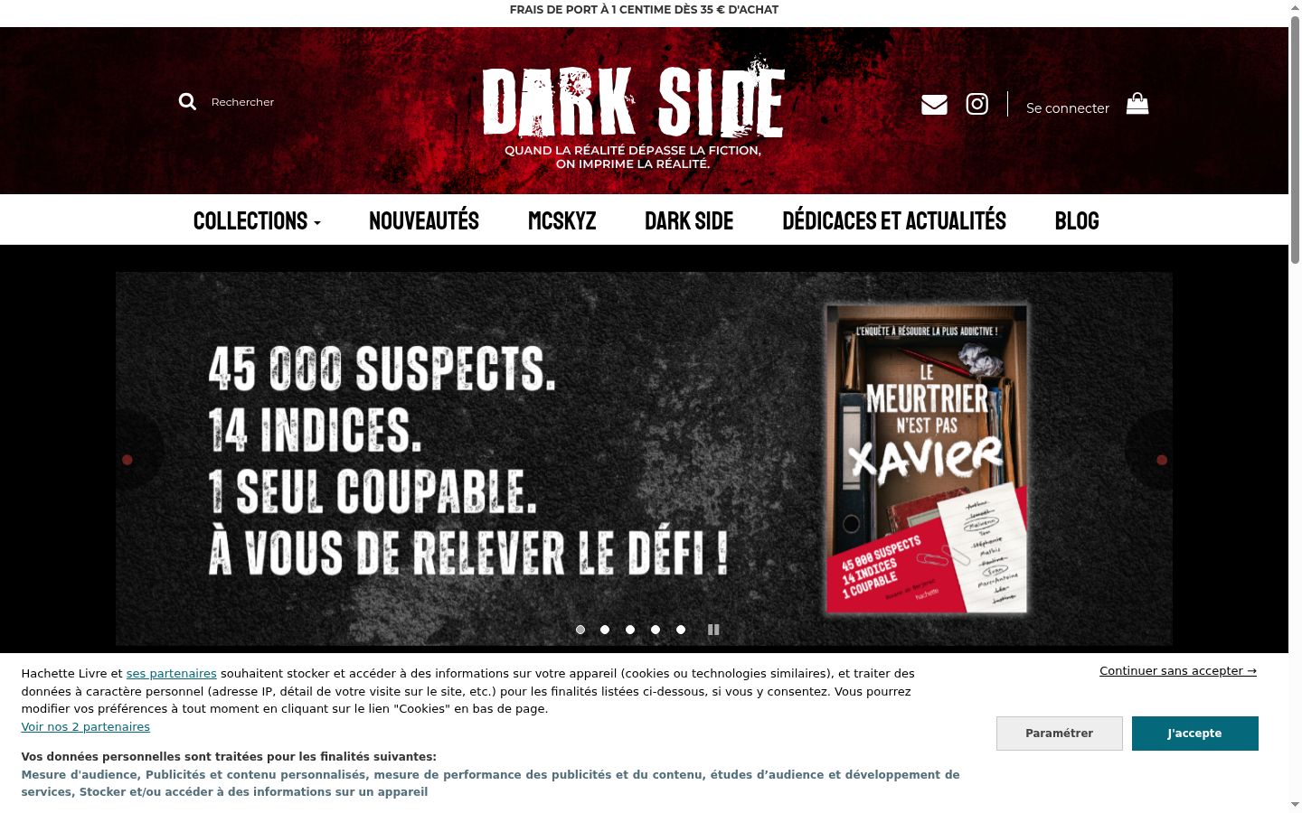 Screenshot tal-banner tal-kunsens muri qabel kwalunkwe interazzjoni