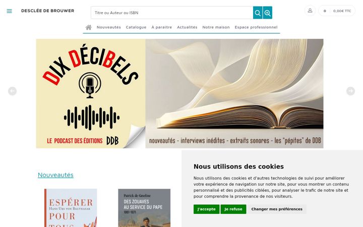 Screenshot of editionsddb.fr