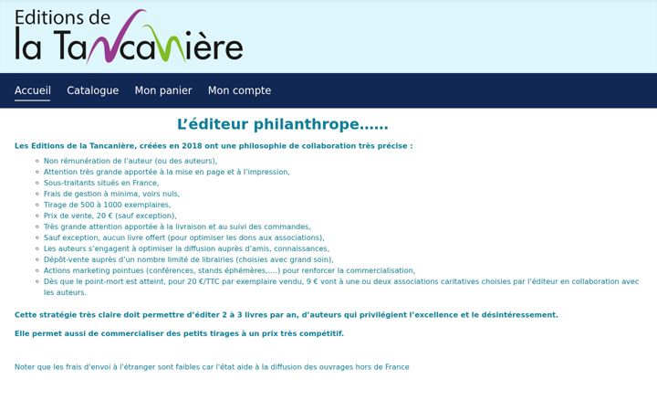 Screenshot of editionsdelatancaniere.fr