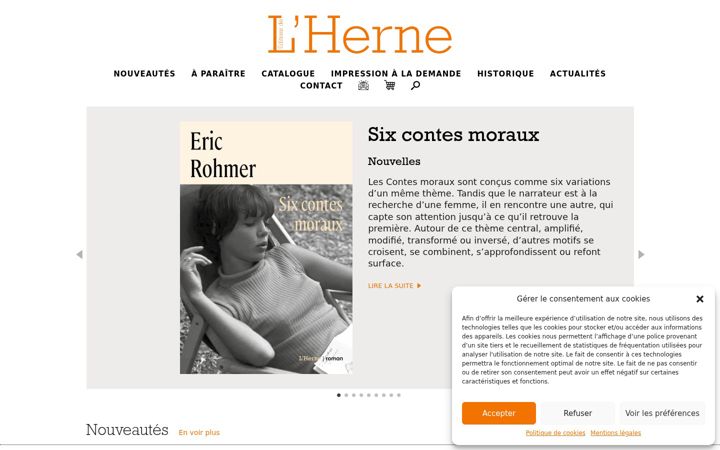 Screenshot of editionsdelherne.com