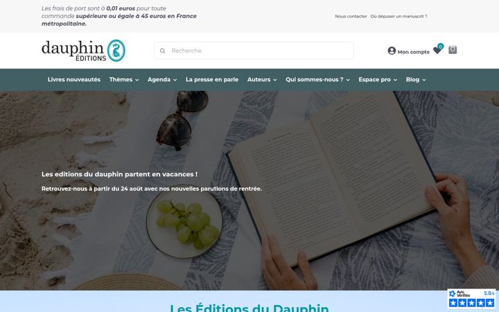 Screenshot of editionsdudauphin.com