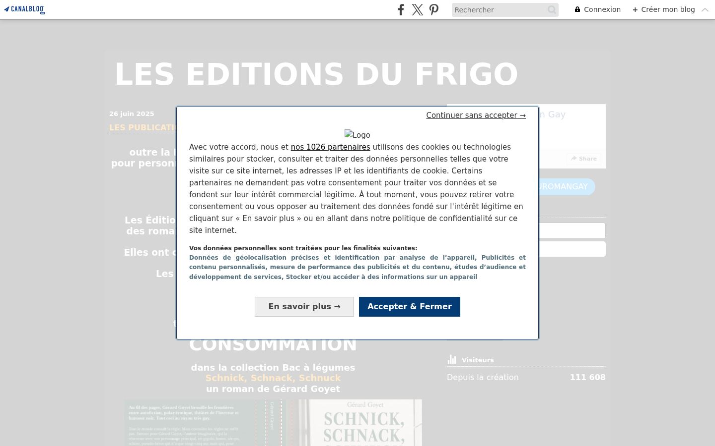 Screenshot tal-banner tal-kunsens muri qabel kwalunkwe interazzjoni