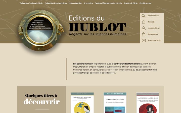 Screenshot of editionsduhublot.com