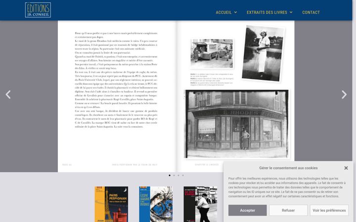 Captura de pantalla de editionsjbconseil.fr
