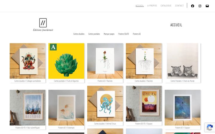 Screenshot of editionsjourdenuit.fr