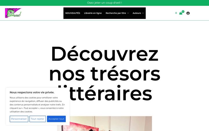 Screenshot of editionsmptresart.com