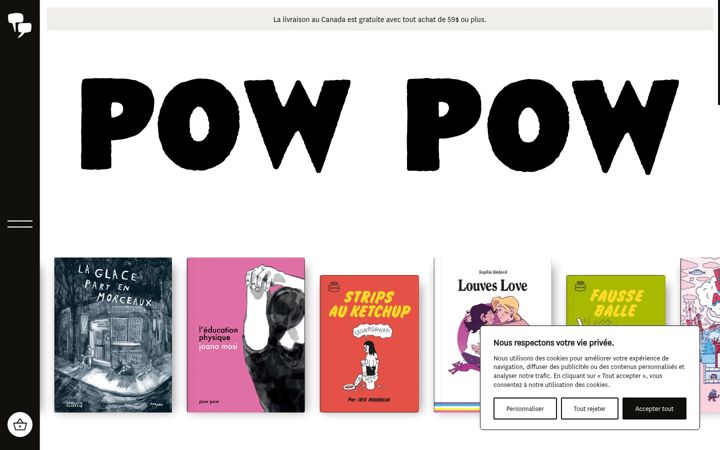 Screenshot of editionspowpow.com