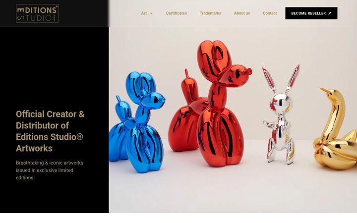 Screenshot of editionsstudioart.com