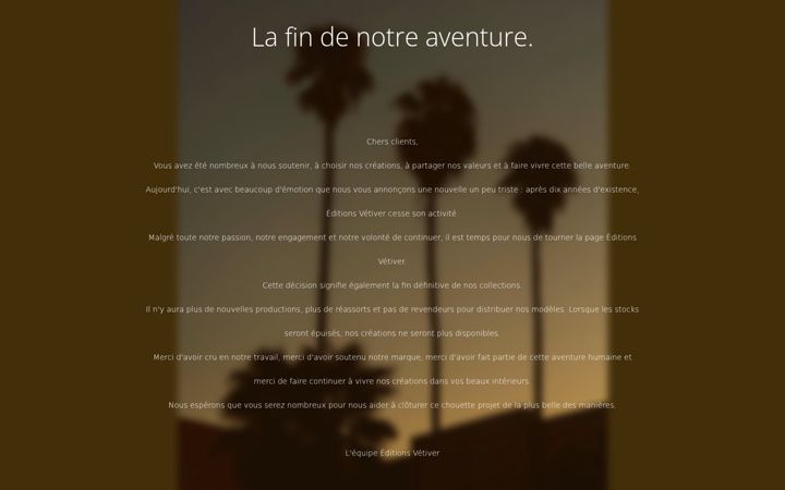 Screenshot of editionsvetiver.com