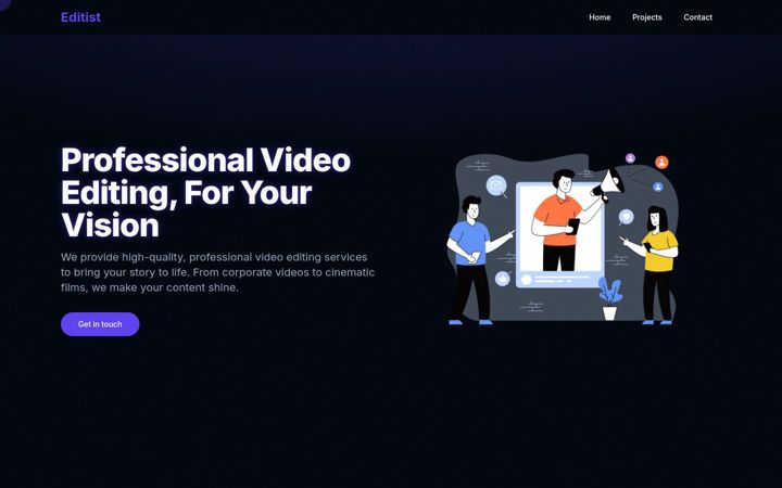 Screenshot of editist.in