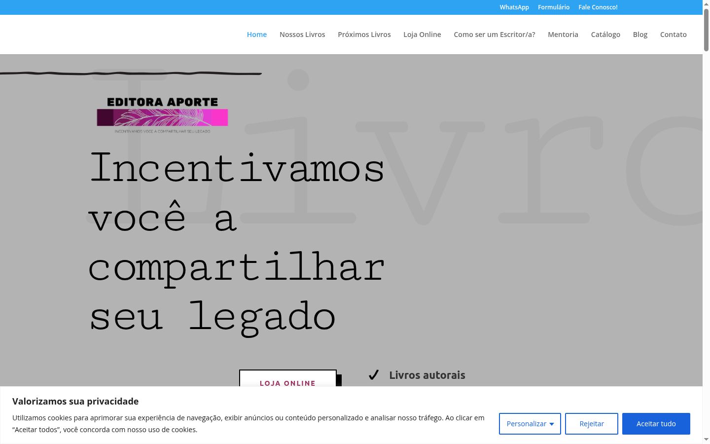 Screenshot van de toestemmingsbanner zoals getoond vóór enige interactie