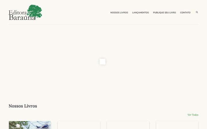 Screenshot of editorabarauna.com.br