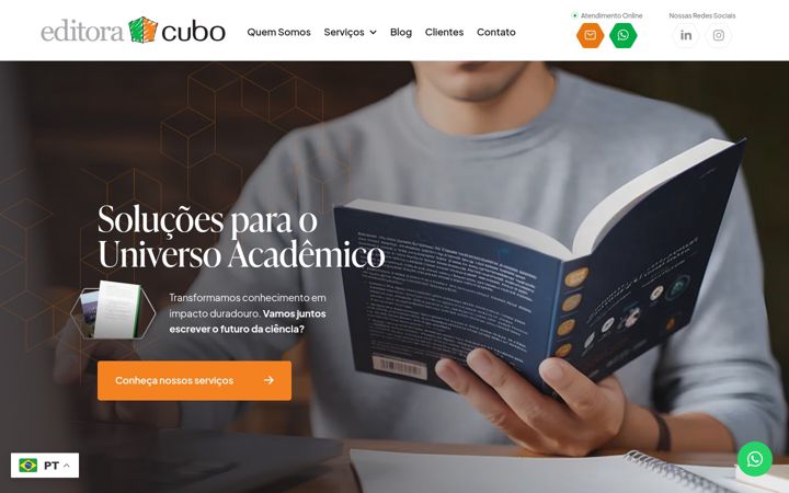 Screenshot of editoracubo.com.br