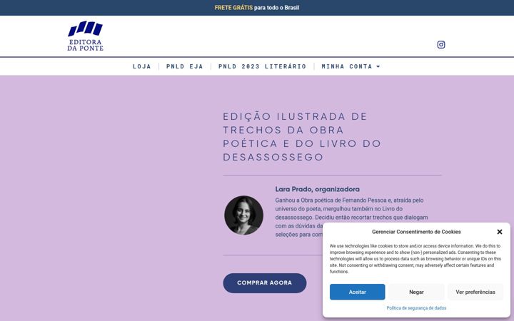 Screenshot of editoradaponte.com.br