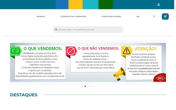 Screenshot of editoradcl.com.br