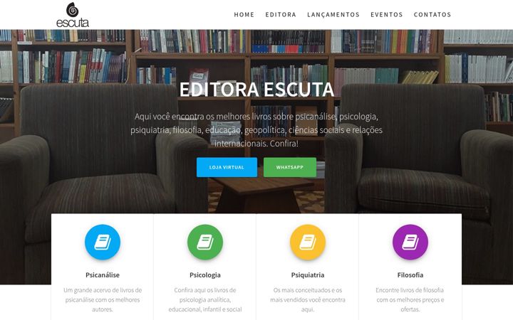 Screenshot of editoraescuta.com.br