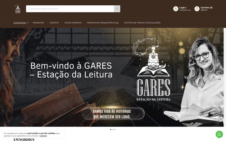 Ekrano kopija editoragares.com.br