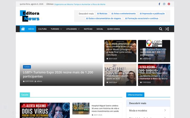 Screenshot of editoranews.com