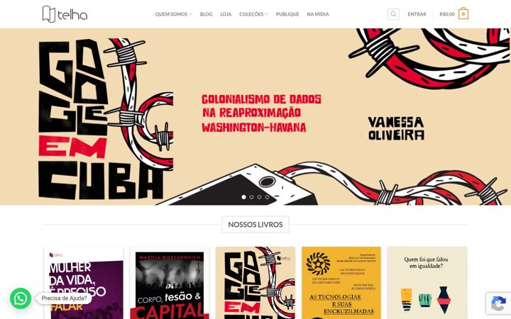 Screenshot of editoratelha.com.br