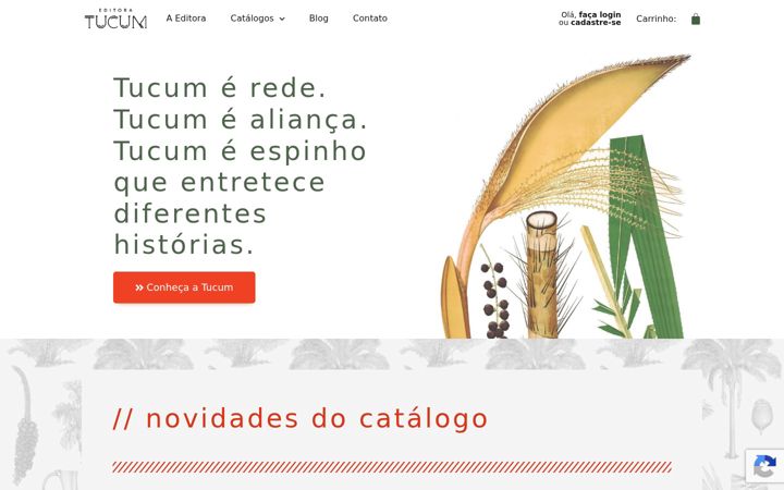 Screenshot of editoratucum.com.br