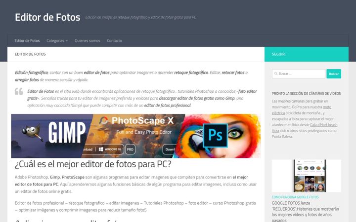 Screenshot of editordefotos.eu