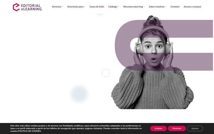 Screenshot of editorialelearning.com