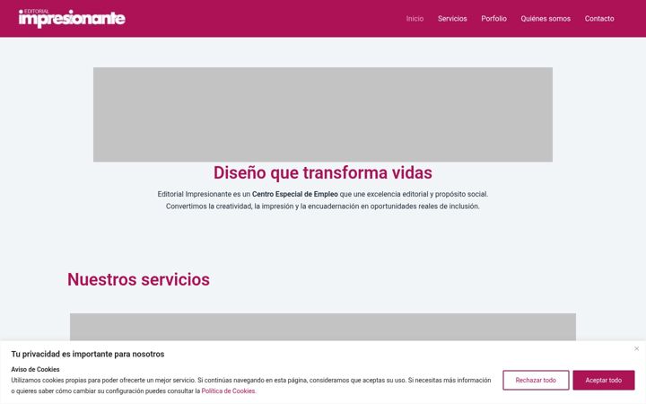 Screenshot of editorialimpresionante.com