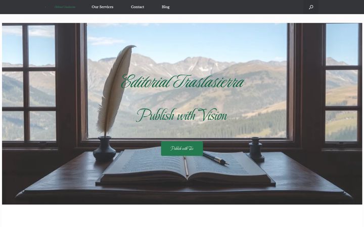 Screenshot of editorialtraslasierras.com