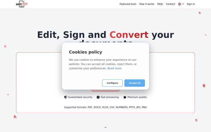 Screenshot of editpdfdigital.com