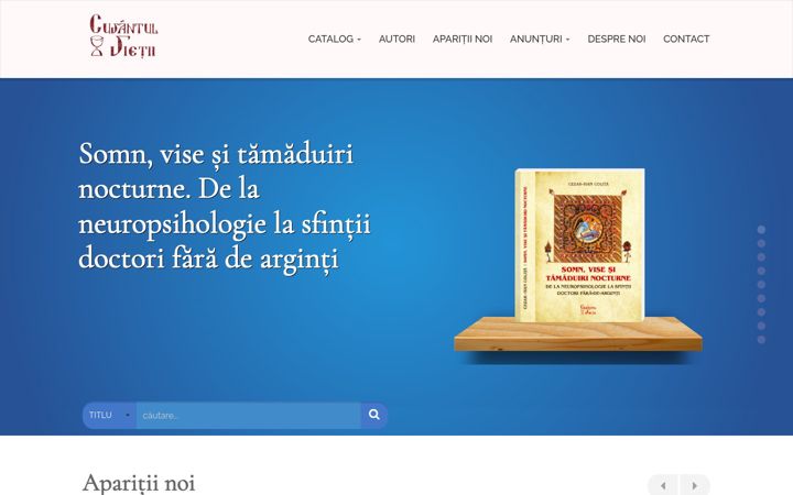 Snimka zaslona za edituracuvantulvietii.ro