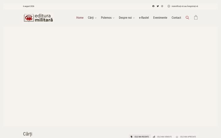 Screenshot of edituramilitara.ro