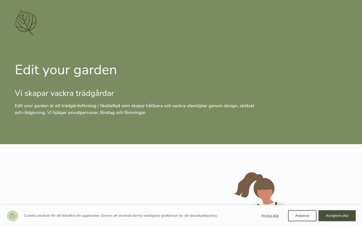 Screenshot of edityourgarden.se