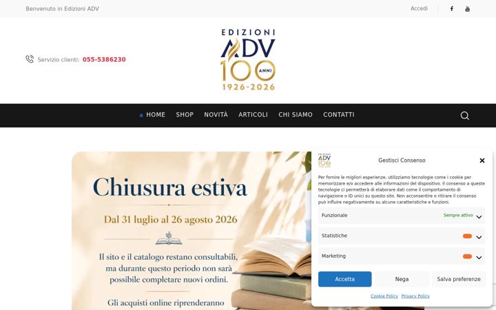 Screenshot van edizioniadv.it