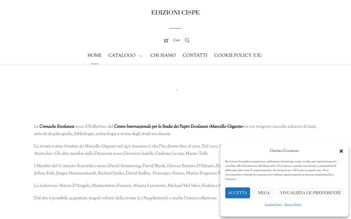 Screenshot of edizionicispe.it