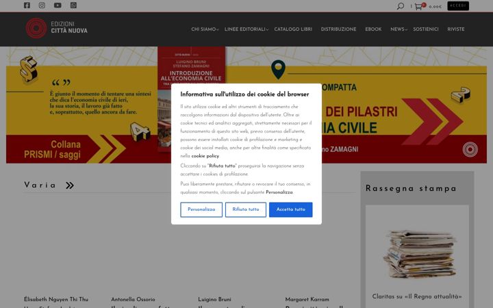 Screenshot van edizionicittanuova.it