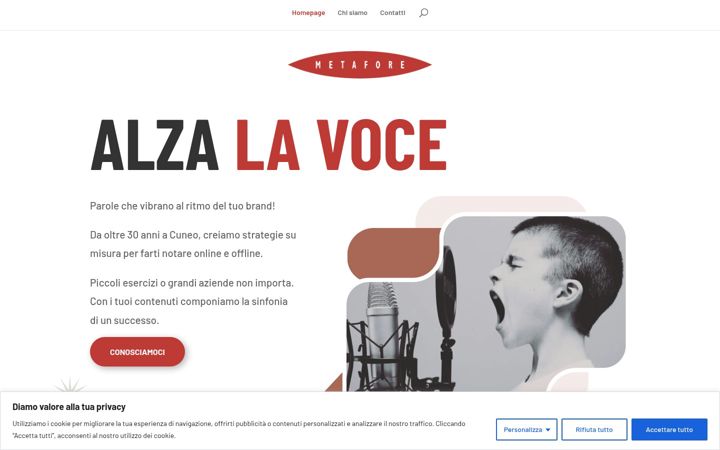 Screenshot of edizionimetafore.it