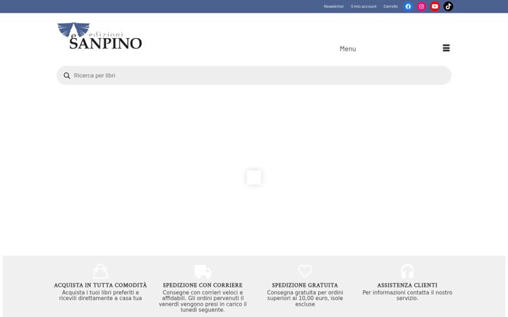 Screenshot of edizionisanpino.it