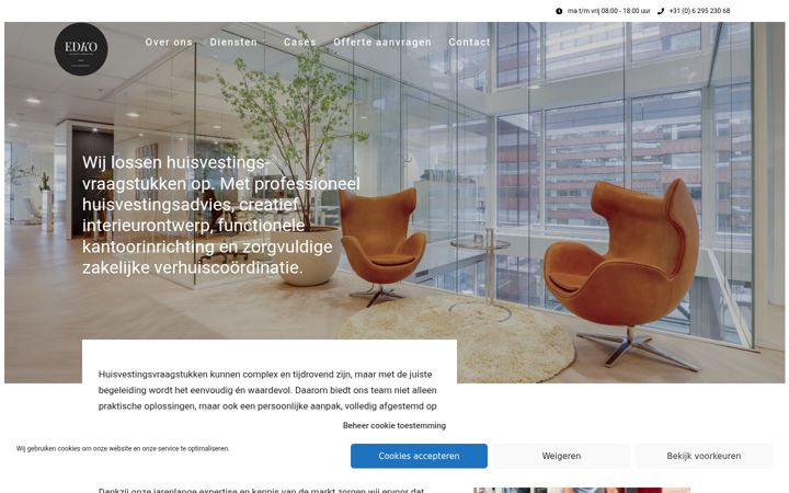 Screenshot ta' edkoproject.nl