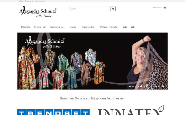 Screenshot of edletuecher.de