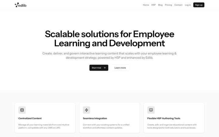 Screenshot of edlib.com
