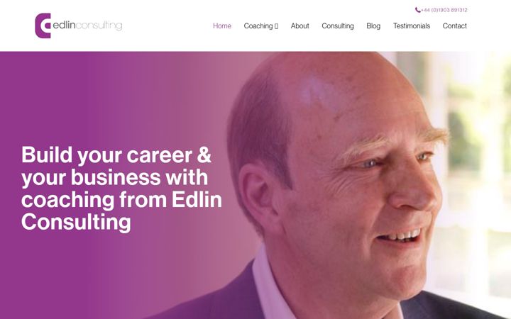 Screenshot of edlinconsulting.co.uk