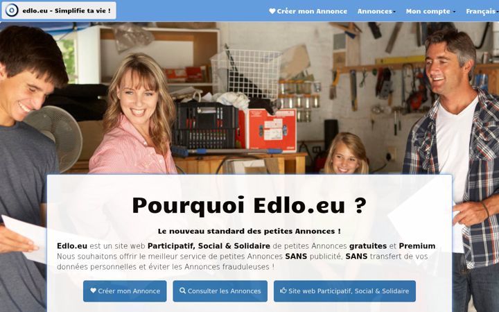 Skærmbillede af edlo.eu
