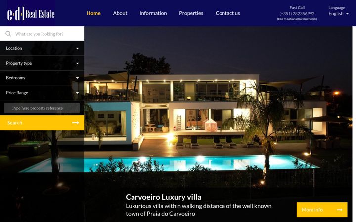 Screenshot of edlrealestate.pt