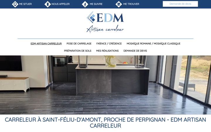 Skjámynd af edm-artisan-carreleur.fr
