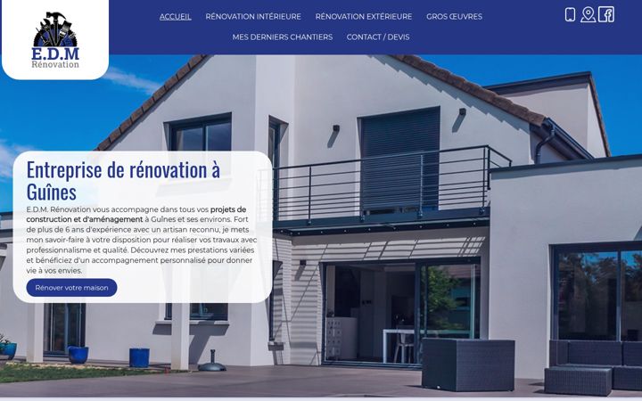 Screenshot of edm-renovation.fr